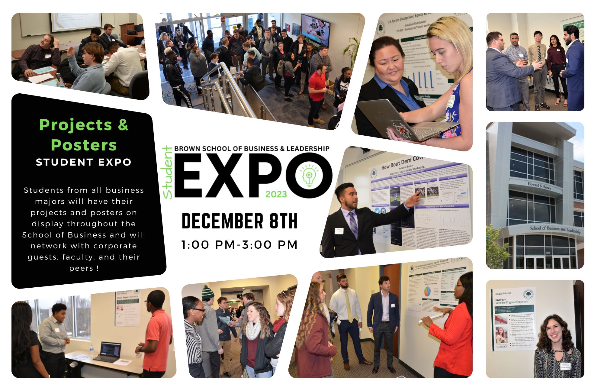 Stevenson’s Brown School of Business and Leadership to Host Student Expo, Dec. 8