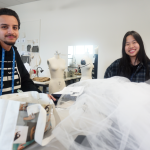 Stevenson University Fashion Design majors received a grant to research sustainable fashion.