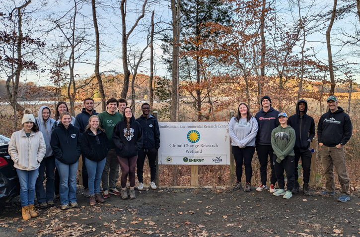 Stevenson Environmental Science Students Get Hands-On Experience at the Smithsonian Environmental Research Center