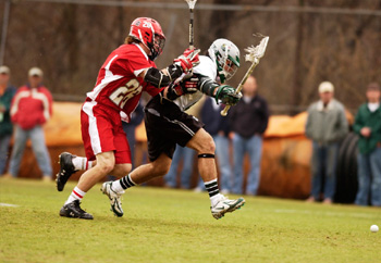 College lacrosse team players